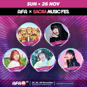 玉置成実】11/24(金)～26(日)「Anime Festival Asia Singapore 2023